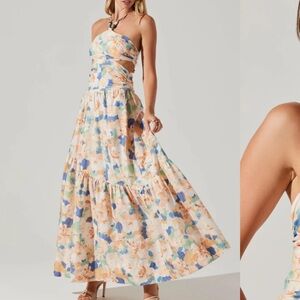 ASTR Linnea Halter Maxi Dress - Medium
